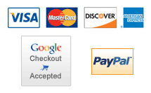 We accept these payment methods.
